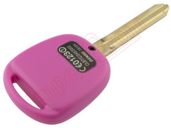 Producto Genérico - Carcasa rosa para telemando con 3 botones de Toyota Carmy,